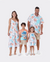 Disney Stitch Family Matching Tropical Flower Gradient Print T-shirt/Sleevelss Dress Multicolor