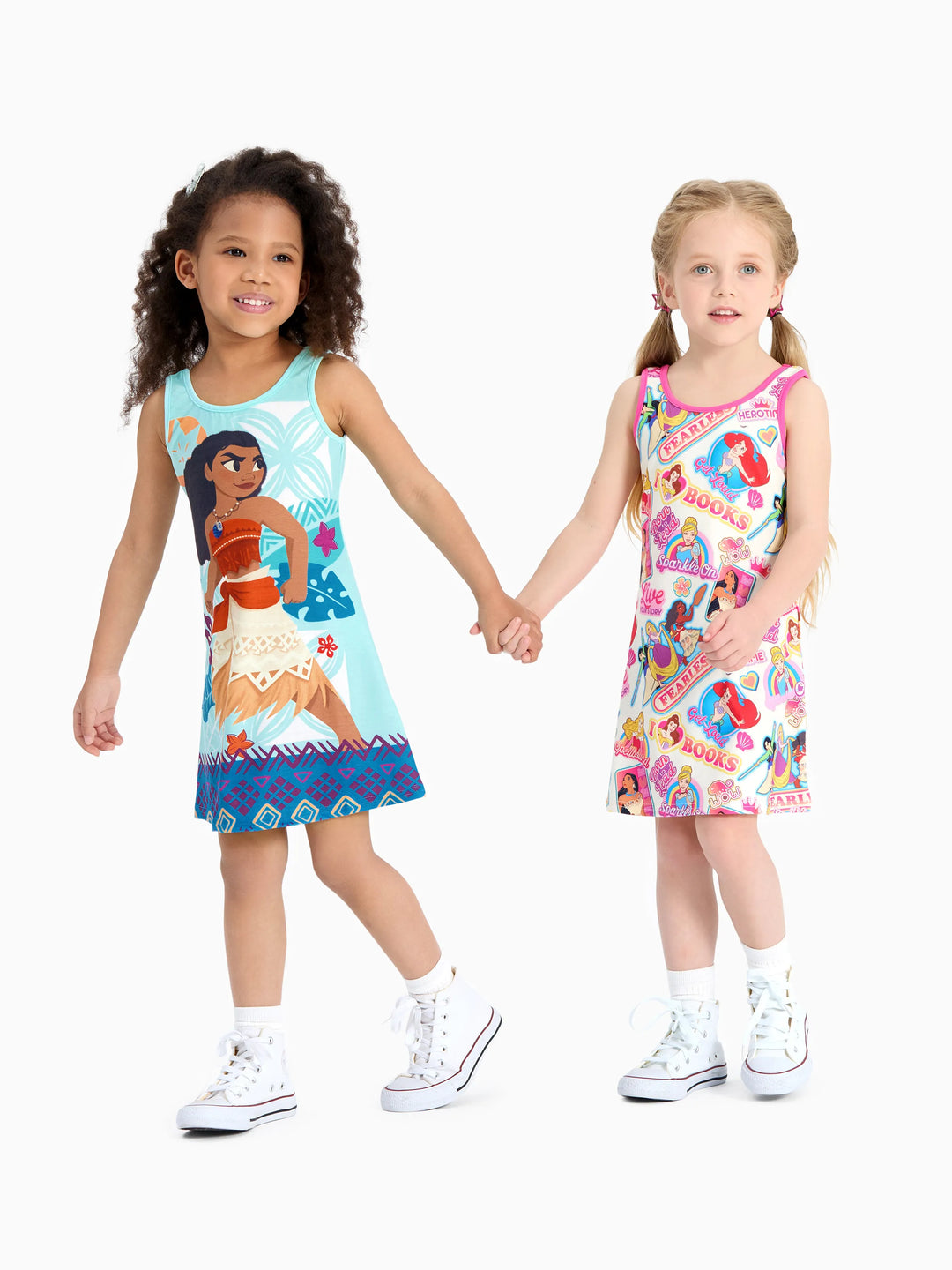 Disney Princess Toddler Girl Ariel/Moana Naia™ Tank Dress Pink