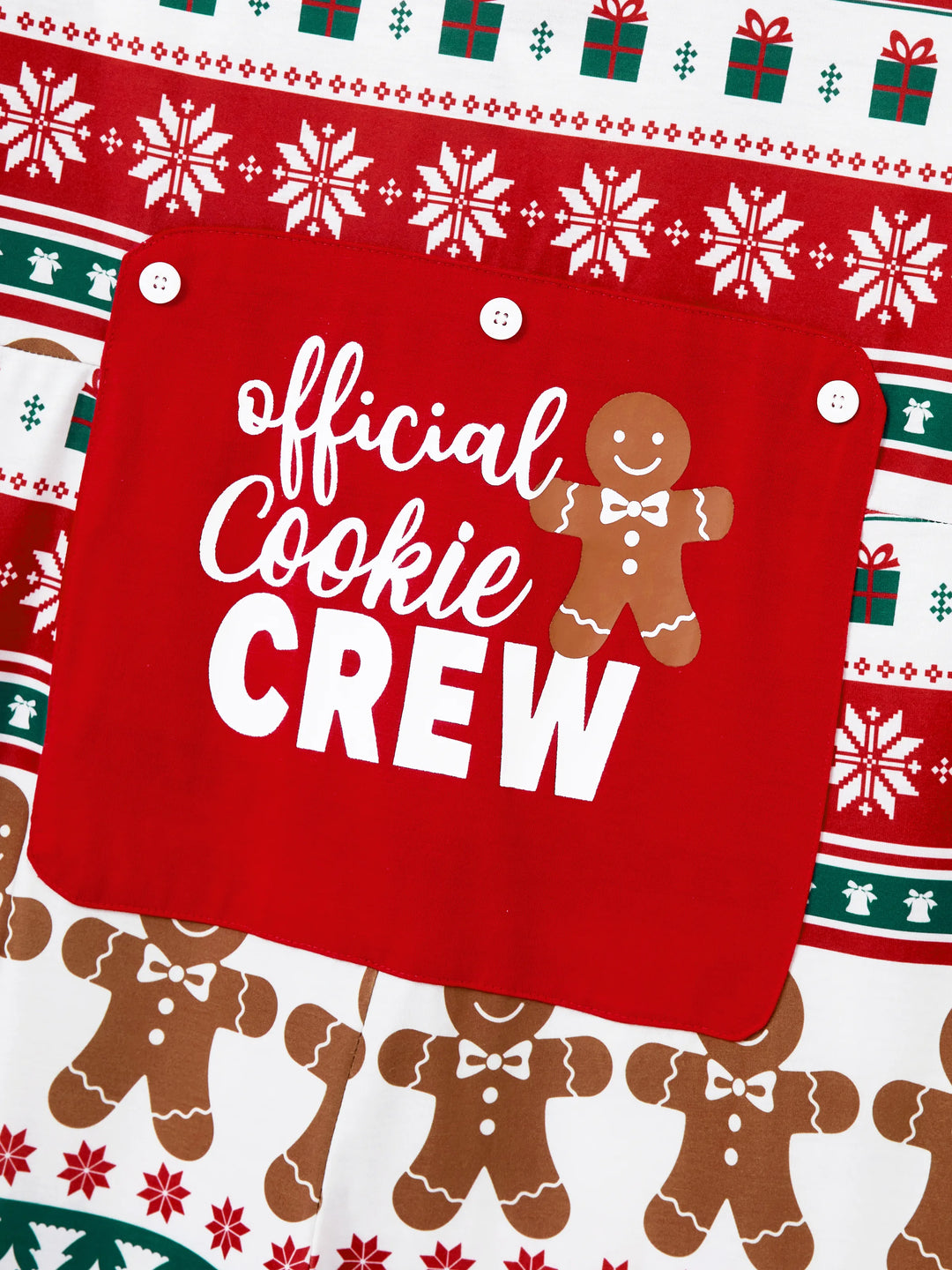 Conjunto de pijama familiar navideño a juego, pijama con estampado de cuadros navideños de jengibre y calcetines navideños rojos
