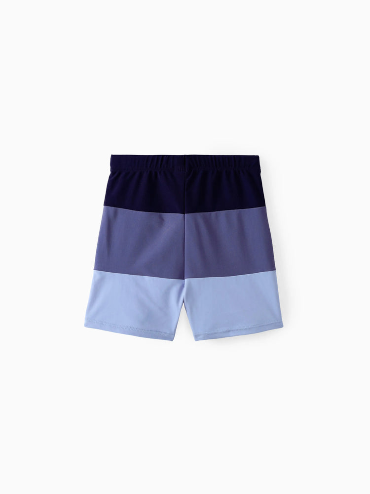 Daddy & Son Drawstring Swim Trunks  MultiColour