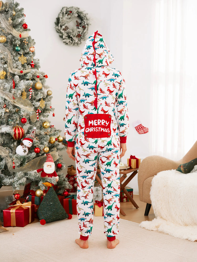 Christmas Family Matching Pajamas with 3D Design Onesie PJS with Christmas Socks Multi-color