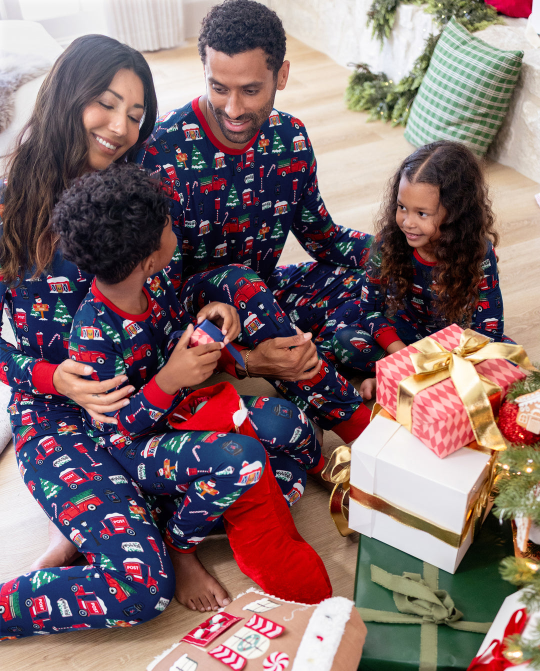 PatPat Matching Family Christmas Pajamas Christmas Village Print Bamboo