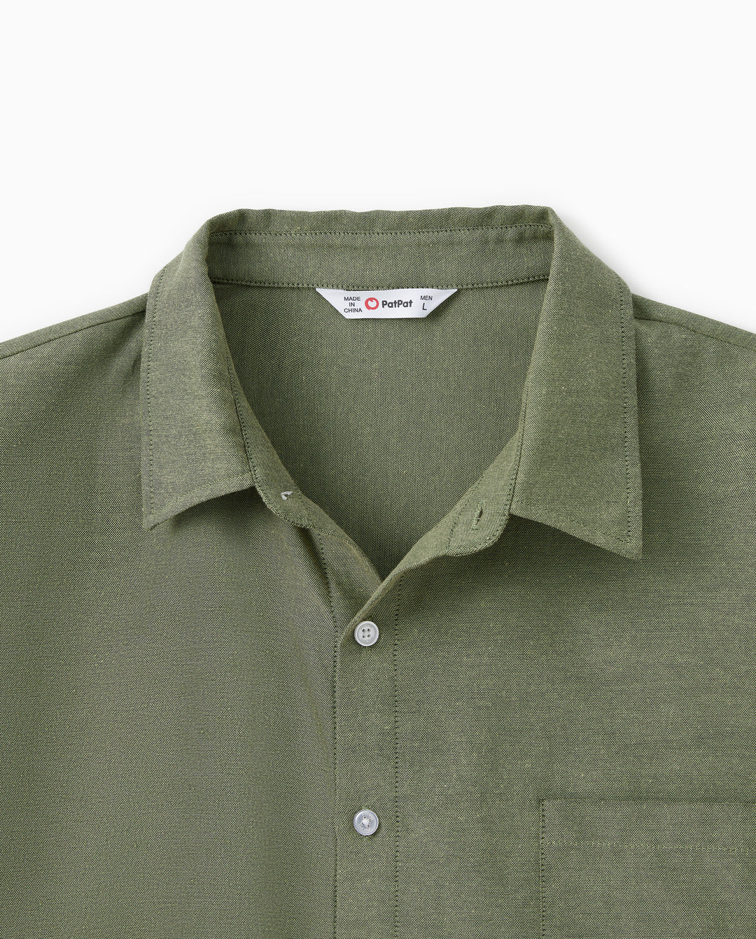 Conjuntos familiares a juego: Camisa verde de manga larga o vestido de tul bordado con hombros descubiertos y canalé verde