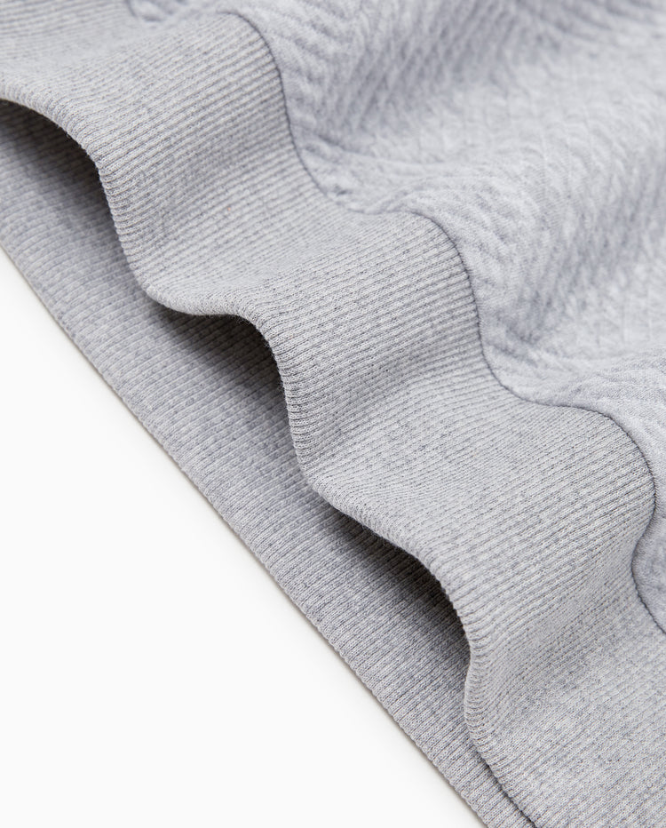 Sweat-shirt à manches longues pour toute la famille, motif renne brodé, gris
