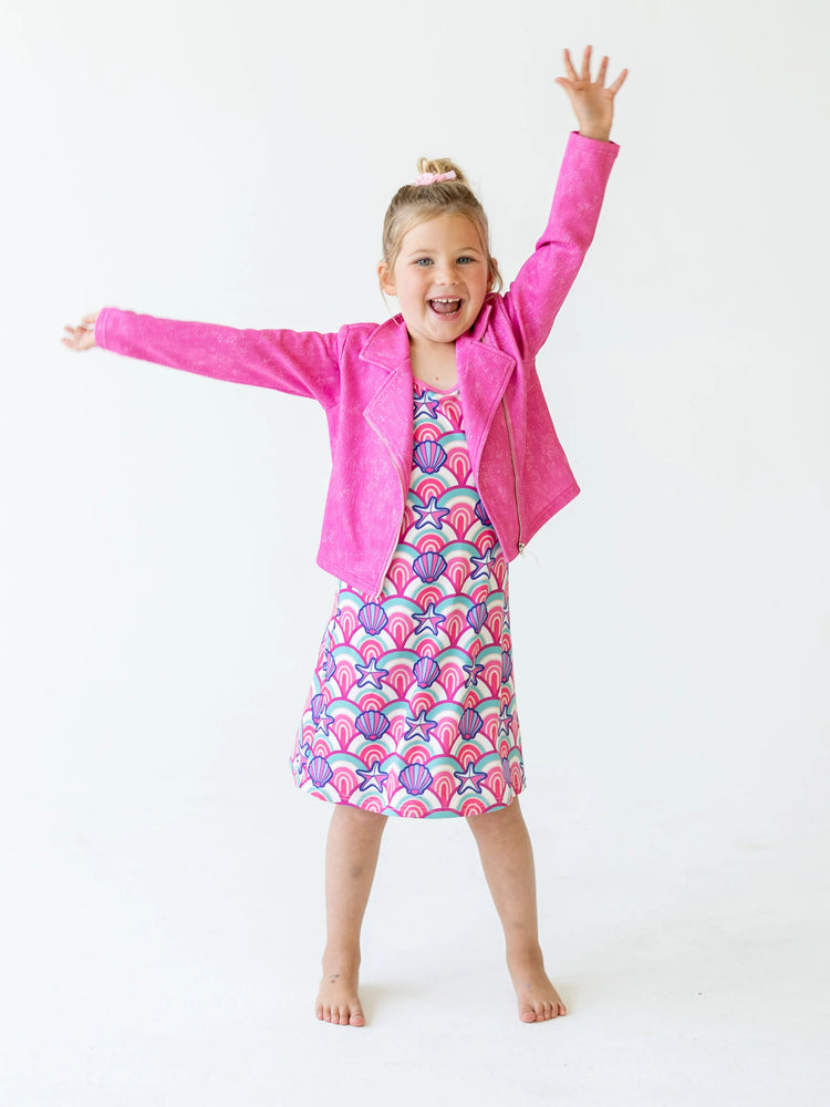 Ensemble 2 pièces veste et débardeur pour petite fille Disney Princess Ariel Roseo