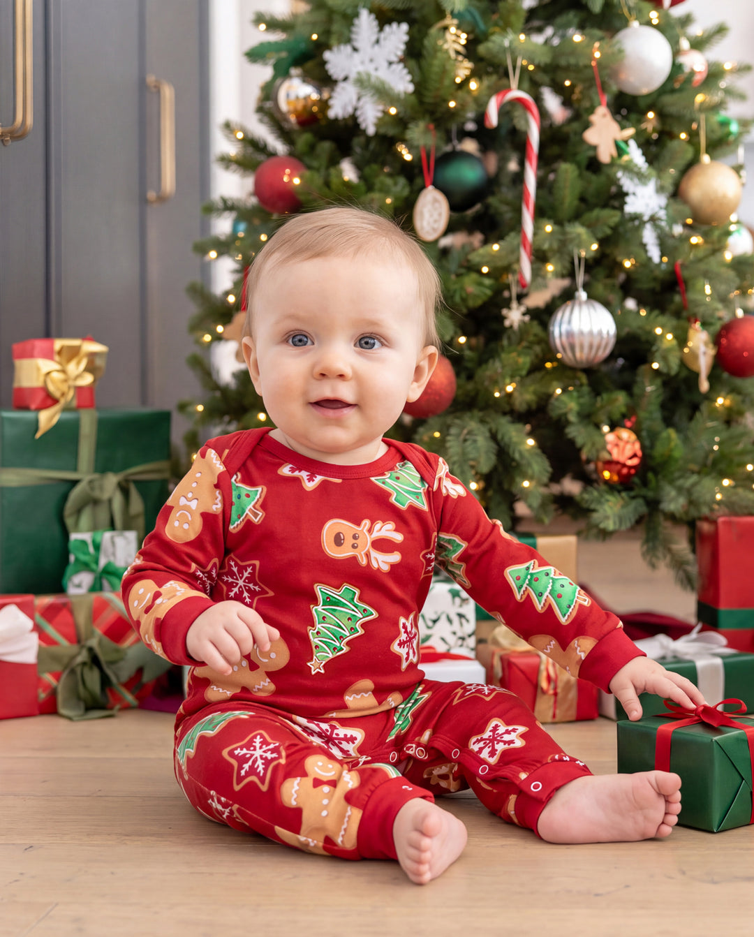 Christmas Gingerbread Family Matching Pajamas