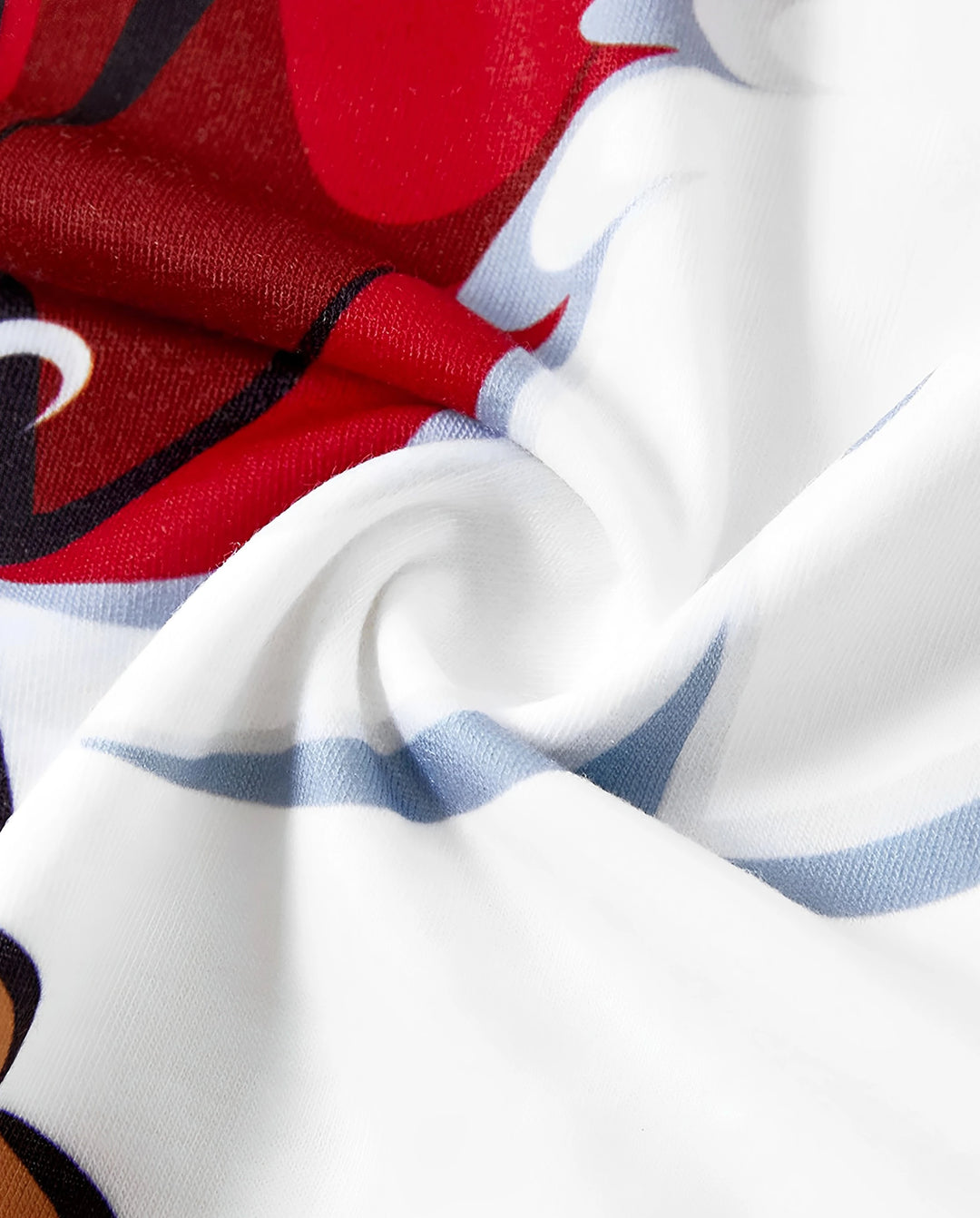Pijama familiar navideño a juego con estampado de Papá Noel, mangas raglán y calcetines navideños (certificado SGS) en rojo