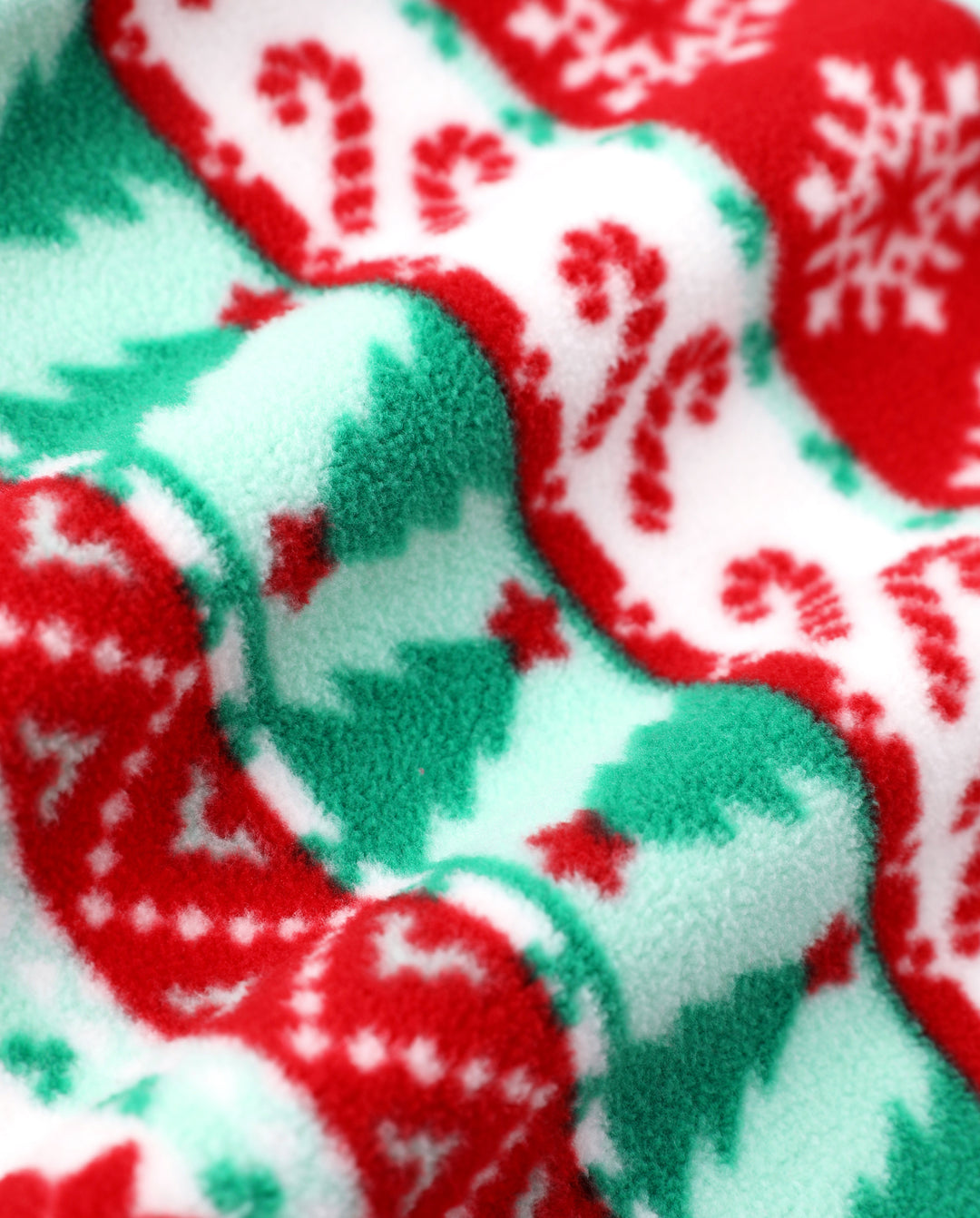 Frosty the Snowman Christmas Family Matching Fair Isle Pattern Polar Fleece Pajamas Set Red