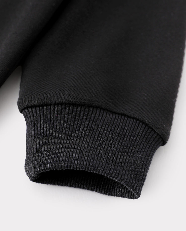 Toddler/Kids Unisex Crewneck Pullover Sweatshirt Black