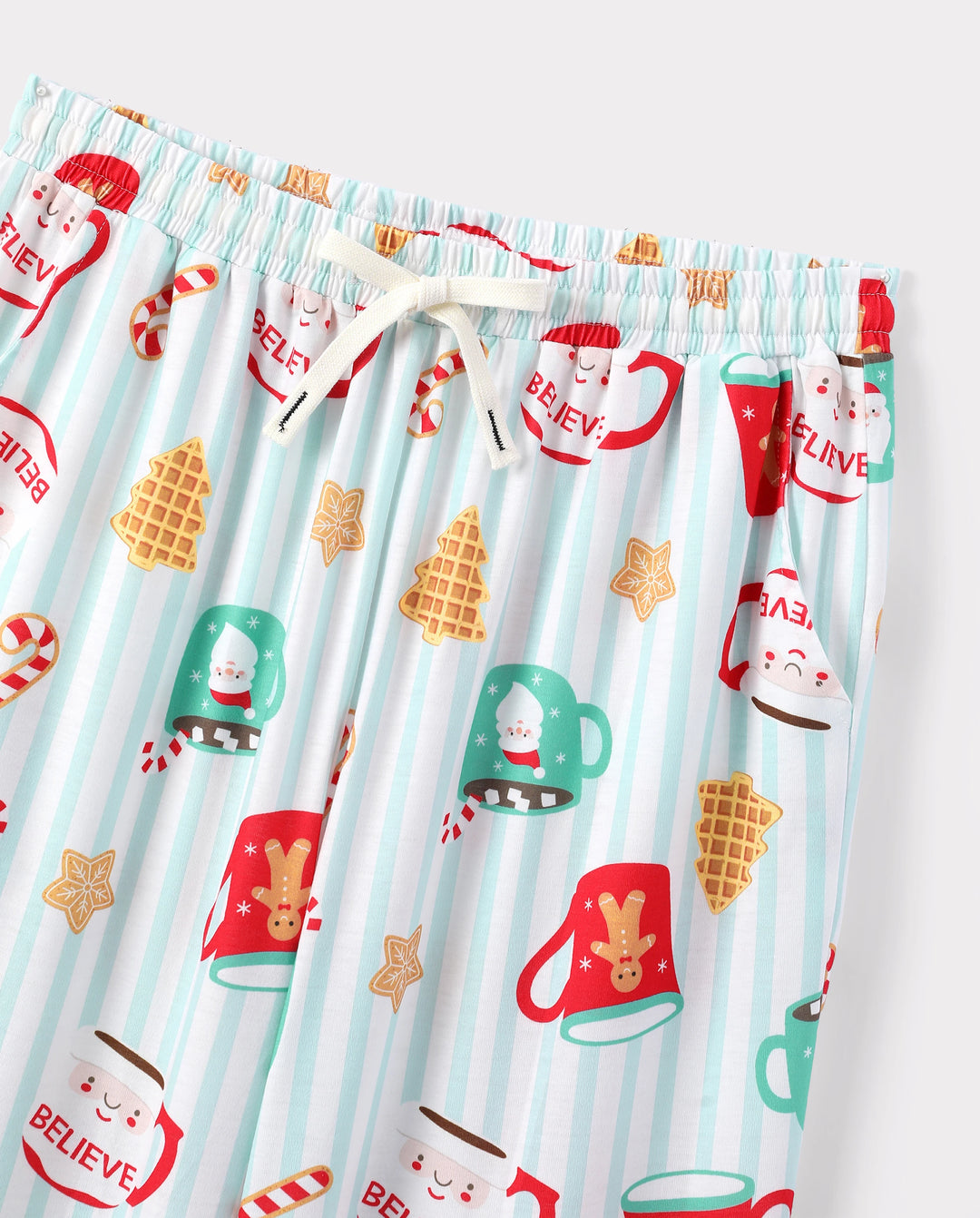 Christmas Matching Family Pajamas Mug Print Teal