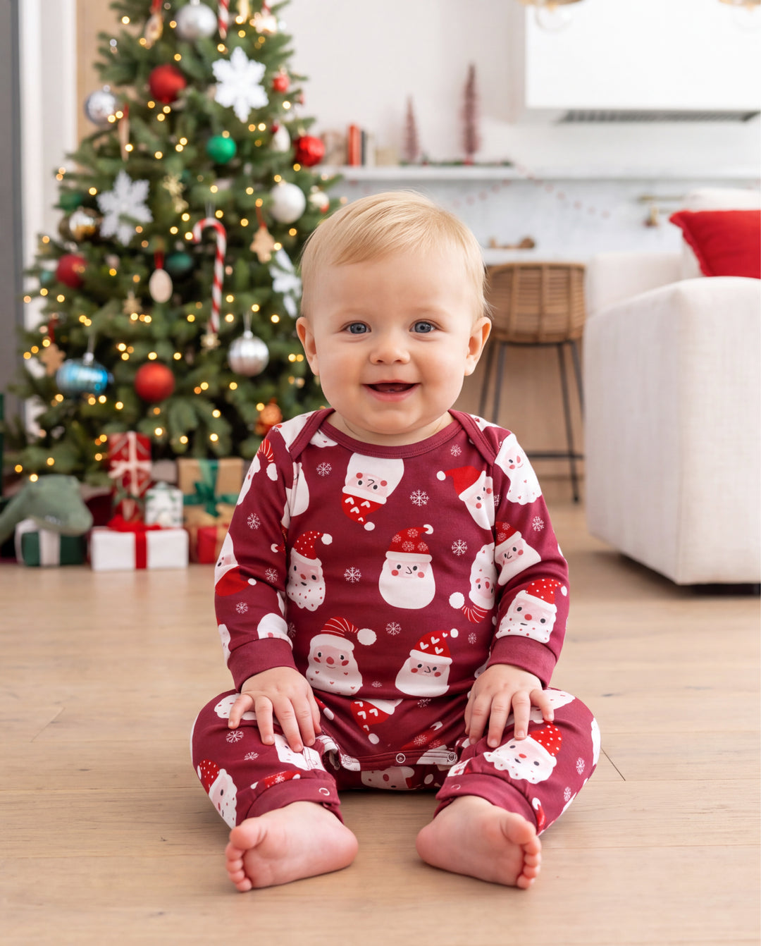 PatPat Family Matching Christmas Pajamas Dear Santa Print Red