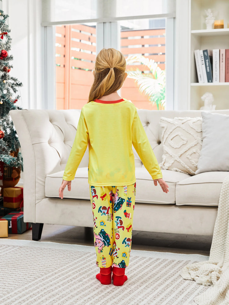 Ensemble pyjama imprimé Bob l'éponge de Noël pour toute la famille avec chaussettes de Noël 