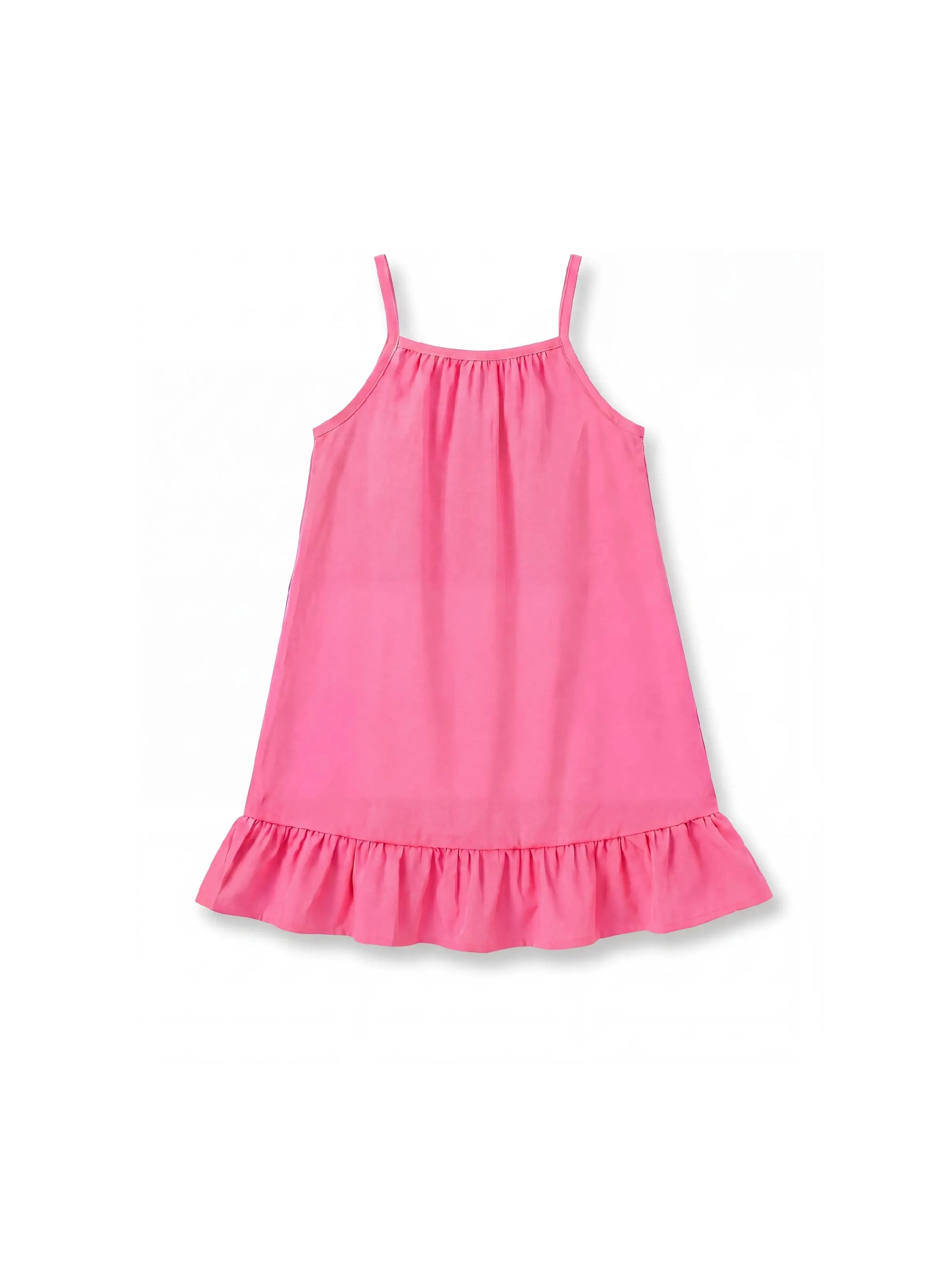 girls hot pink dress Fresh Market Baby Girl Ruffle Dress Hot Pink