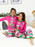Barbie Mommy and Me Christmas Long-sleeve Graphic Print Pajamas Sets with Christmas Socks