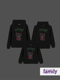 Disney Stitch Family matching 1pc Halloween Pumpkin Glow In The Dark Hoodies Black