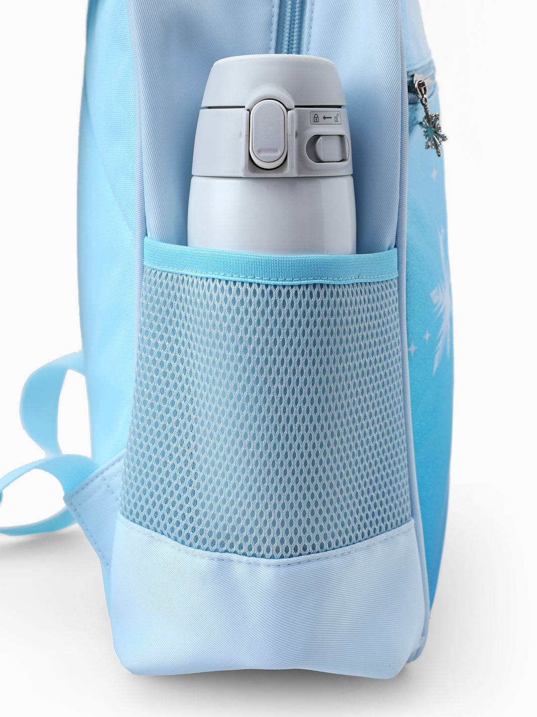 Disney Frozen Toddler Girl Elsa Backpack with Chest Strap & Bottle Pockets Blue
