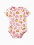 Bamboo Baby Boy/Girl 1pc Allover Print  Bodysuits  Light Pink