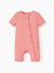 Grenouillère en bambou pour bébé garçon/fille, fermeture éclair à double sens, antidérapante, motif alimentaire enfantin, vêtements de nuit en bambou (bien ajustés)
 Rose