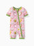 Bamboo Baby Boy /  Girl 2-Way Zip Onesies Anti Slip Childlike Food Pattern Bamboo Sleepwear (Snug-Fitting)
 Light Pink