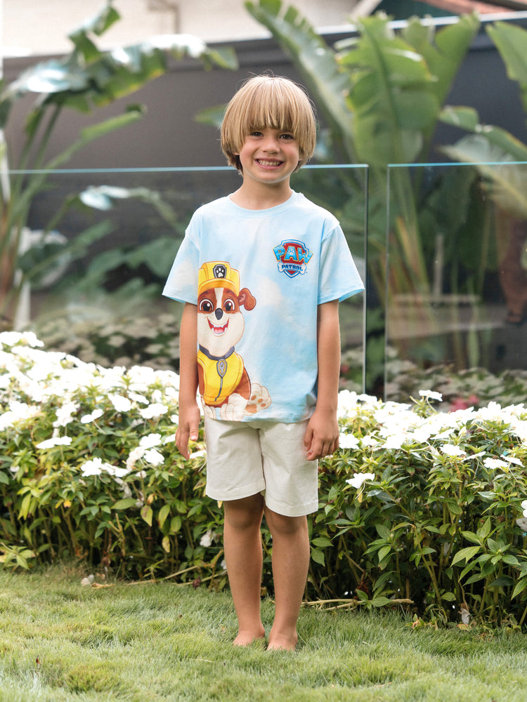 PAW Patrol Matching Family Casual Tie-dye Printed Tee Multi-color