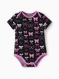 Bamboo Baby Boy/Girl 1pc Allover Print  Bodysuits  Pink purple