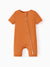 Bamboo Baby Boy / Girl 2-Way Zip Onesies Anti Slip Childlike Food Pattern Bamboo Sleepwear (Snug-Fitting)
 Orange