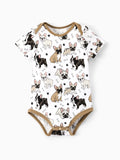 Bamboo Baby Boy/Girl 1pc Allover Print  Bodysuits  YellowBrown