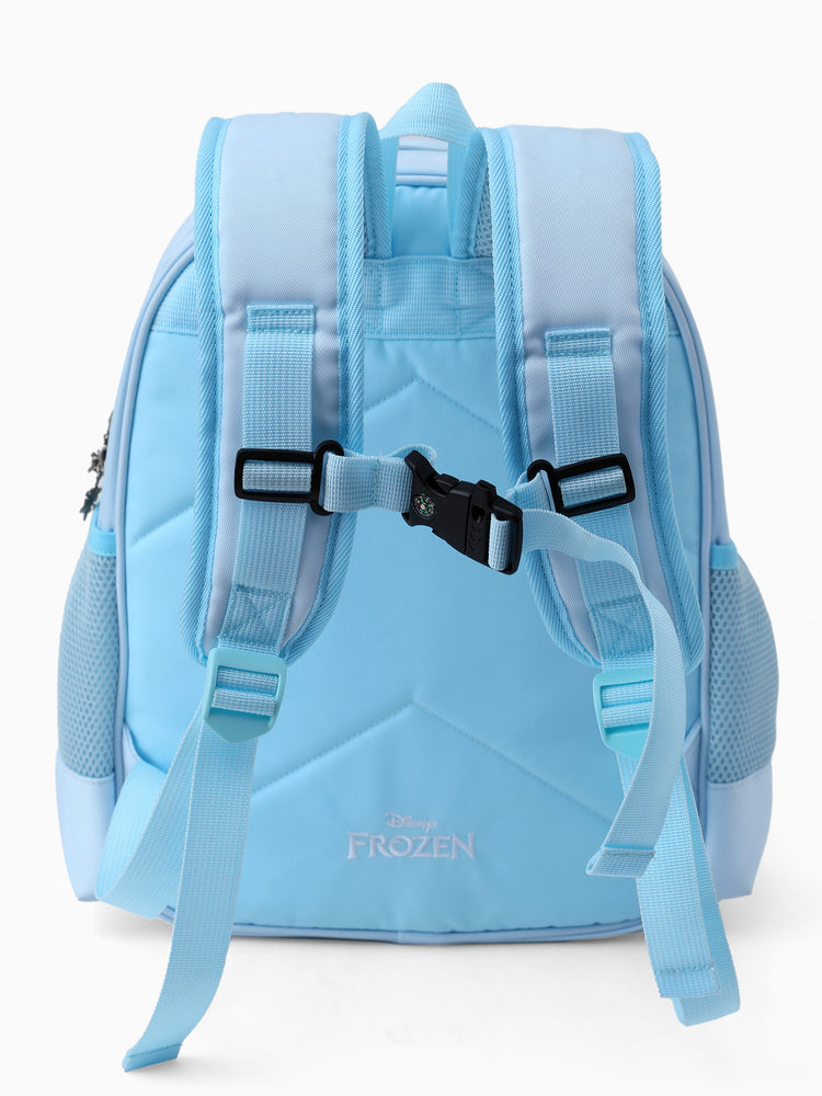 Disney Frozen Toddler Girl Elsa Backpack with Chest Strap & Bottle Pockets Blue