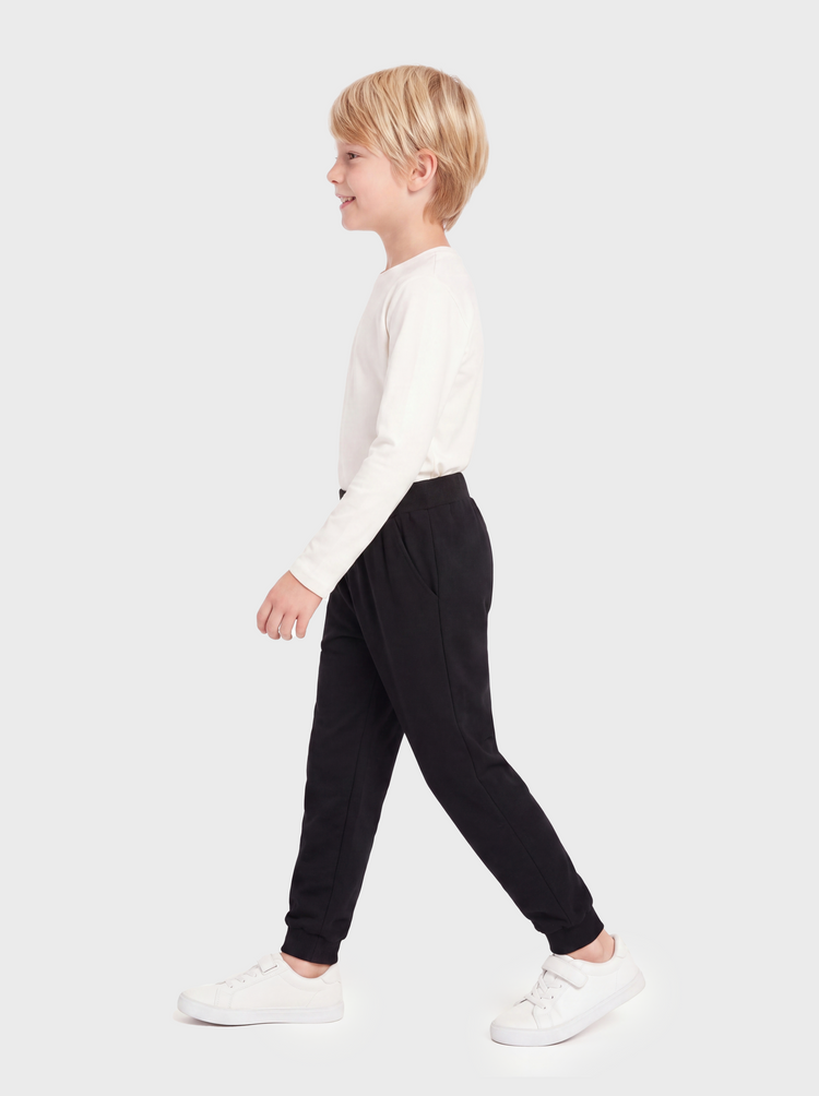 Toddler/Kids Unisex Solid Jogger Pants Black