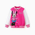 Disney Mickey and Friends Toddler/Kid Girl Minnie Lightweight Bomber Jacket Hot Pink
