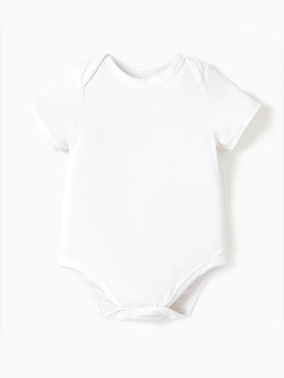 Bamboo Baby Boy/Girl Casual Romper White