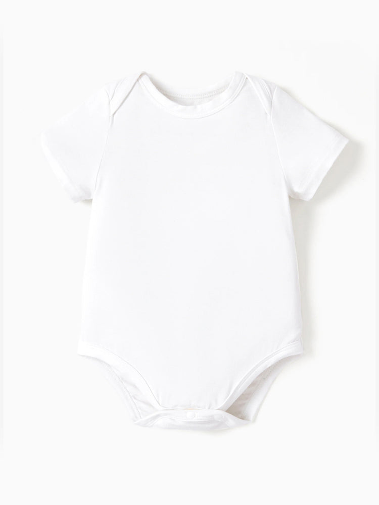 Bamboo Baby Boy/Girl Casual Romper White