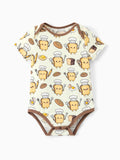 Bamboo Baby Boy/Girl 1pc Allover Print  Bodysuits  Khaki