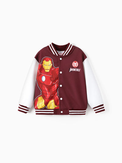 Marvel Toddler/Kids Boy Iron Man Colorblock Bomber Jacket Burgundy