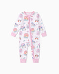 Little Explorers Bamboo Zip-Up Baby Pajamas