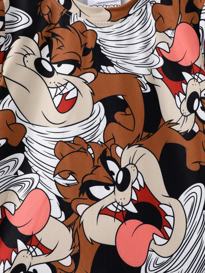 Looney Tunes Toddler Boys 2pcs Character Print Tee with Shorts Set Brown