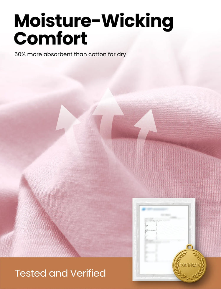 Pyjama 2 pièces en Tencel Modal pour bébé fille/garçon (coupe ajustée) rose