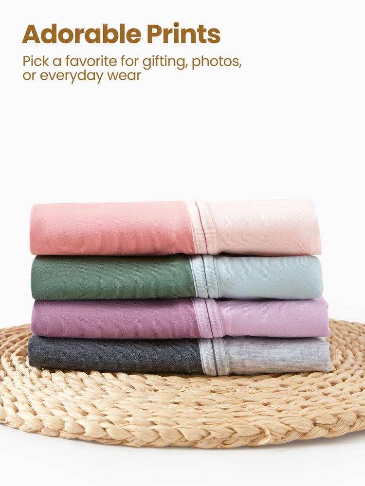 Grenouillère en bambou à manches longues et fermeture éclair bidirectionnelle pour bébé garçon/fille, couleur unie, antidérapante, rose