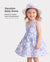 2 Stück Baby Mädchen Little Daisy Bowknot Kleid Set blau