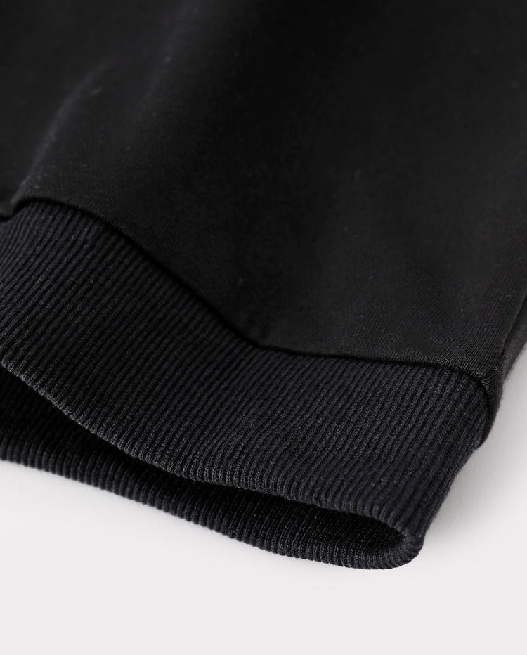 Toddler/Kids Unisex Crewneck Pullover Sweatshirt Black