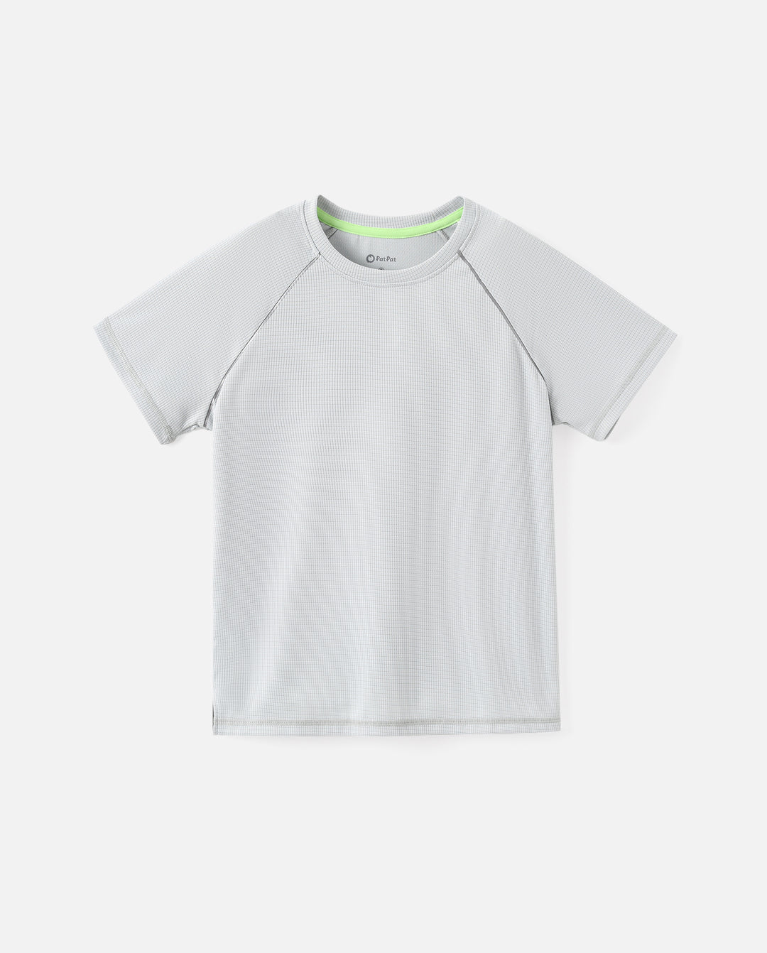 PatPat Lightflow Activewear Kid Boy Athletic Breathable Air-Grid Ultra Lightweight Short Sleeve T-Shirt Grey