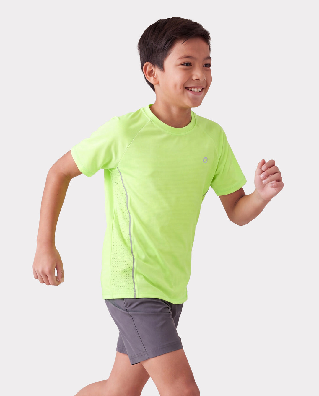 Camiseta deportiva PatPat Rapidair para niños y niñas, de secado rápido y enfriamiento instantáneo, con protección solar UPF 100+, color verde