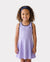 PatPat Rapidair Activewear™ Tenniskleid für Mädchen mit Stirnband und Shorts aus Bambusviskose mit Taschen helles lila