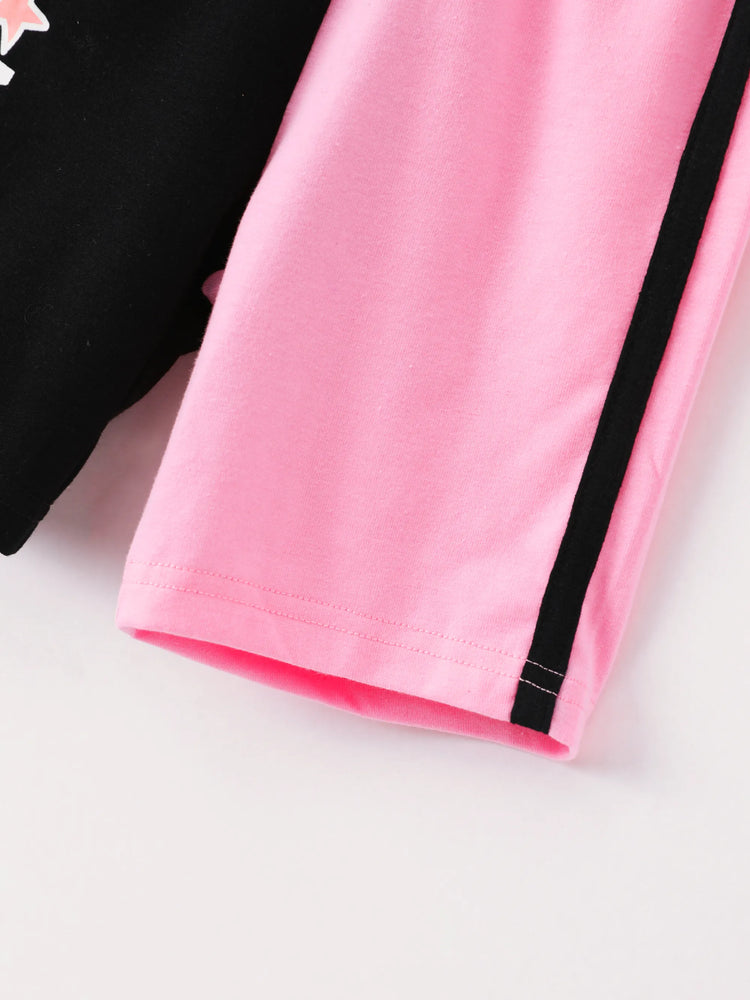 NEON Pop Toddler Girl Top & Shorts Set Pink