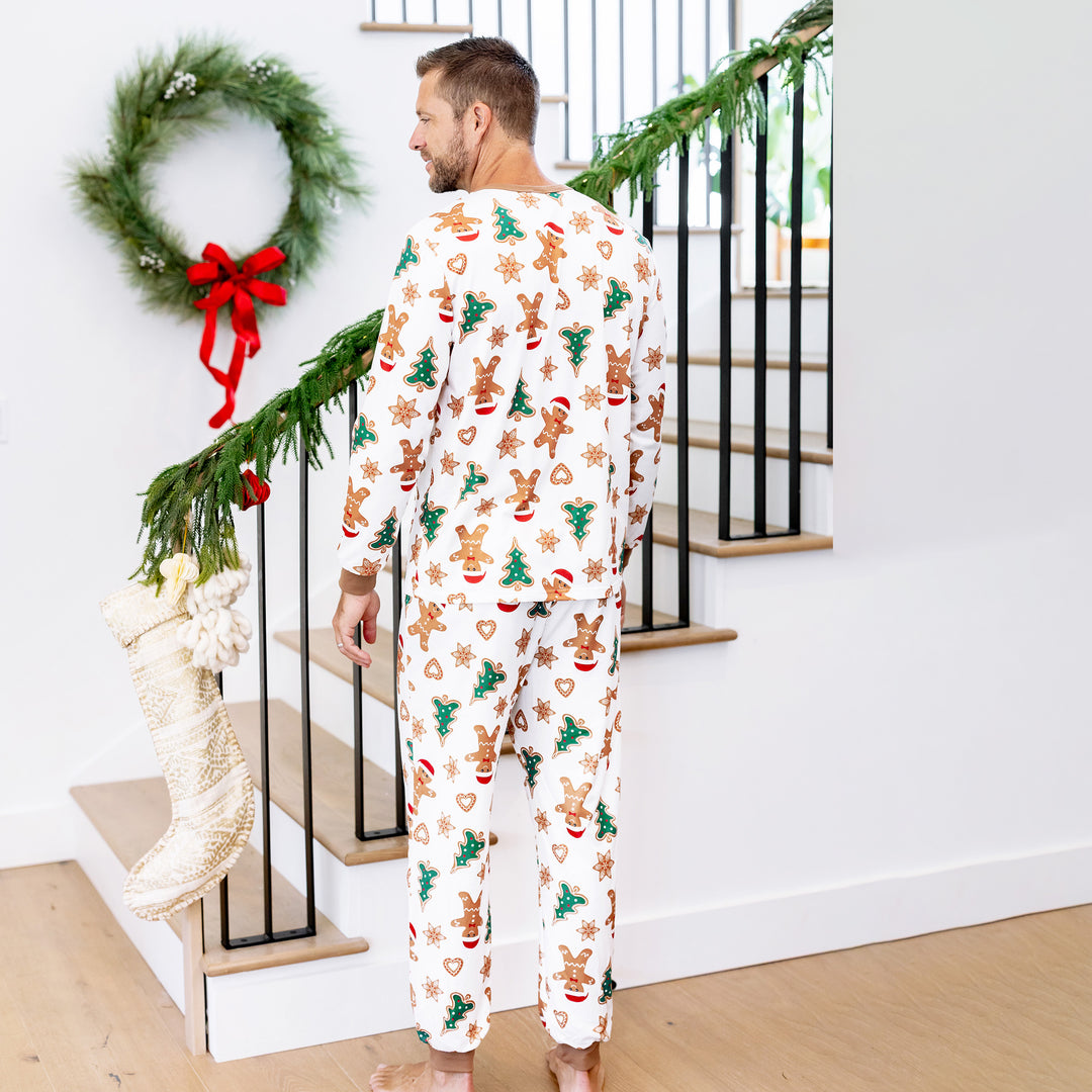 Family Matching Christmas Pajamas Gingerbread & Christmas Tree Brown