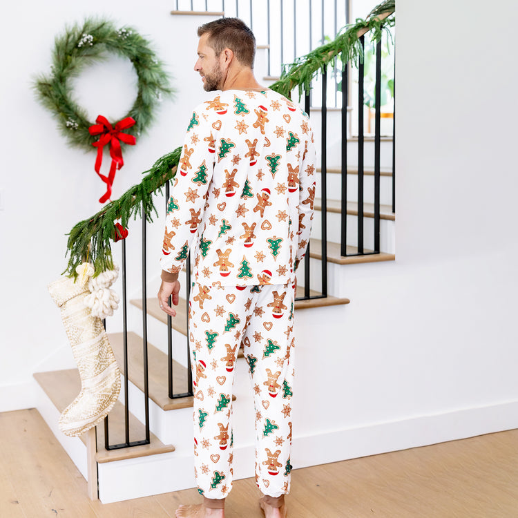 Family Matching Christmas Pajamas Gingerbread & Christmas Tree Brown