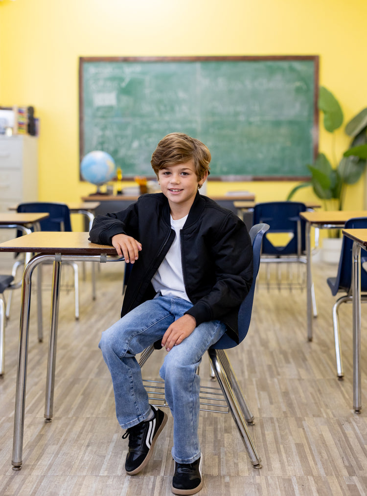 Jean décontracté en coton, couleur unie, taille élastique, doux, extensible, confortable, avec poches, bleu clair