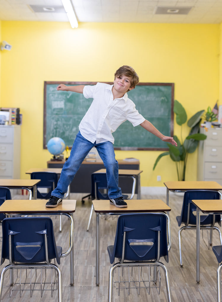 Jean décontracté en coton avec taille élastique, couleur unie, doux, extensible et confortable, avec poches, bleu