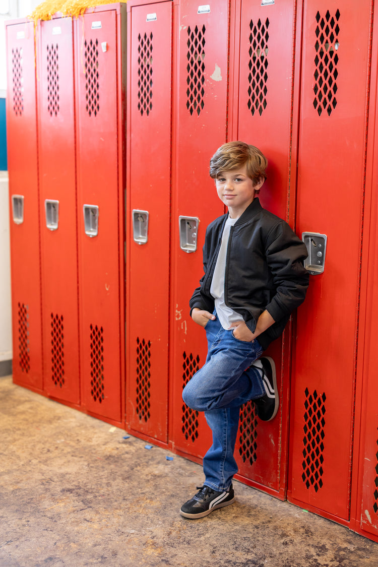 Jean décontracté en coton avec taille élastique, couleur unie, doux, extensible et confortable, avec poches, bleu foncé