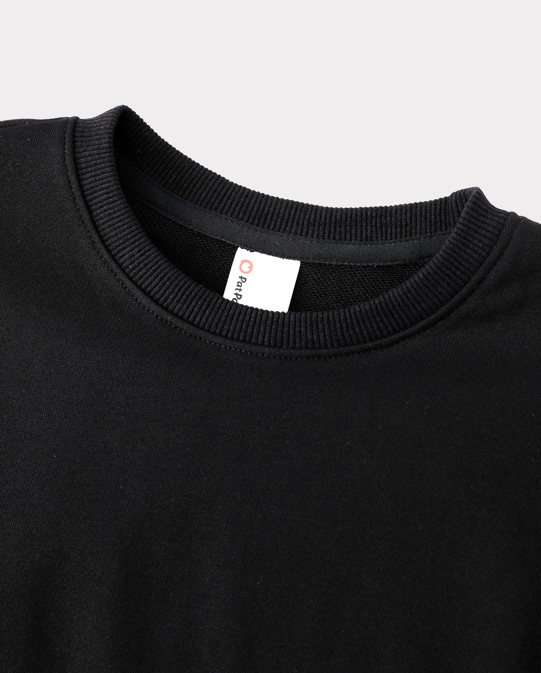 Toddler/Kids Unisex Crewneck Pullover Sweatshirt Black